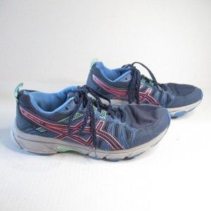 Asics Gel Venture 7 Womens Sz 7 Blue Trail Hike Running Shoes See Description